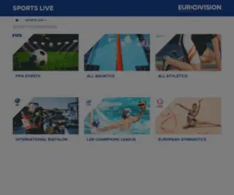 Eurovisionsports.tv(Eurovision Sports Live) Screenshot