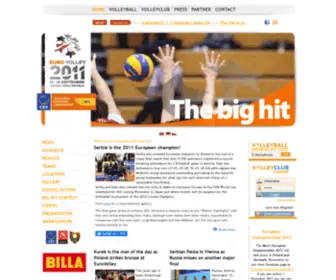 Eurovolley2011.com(Welcome on Eurovolley 2011 web site) Screenshot