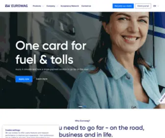 Eurowag.com(Optimize your transport business with Eurowag's comprehensive solutions) Screenshot