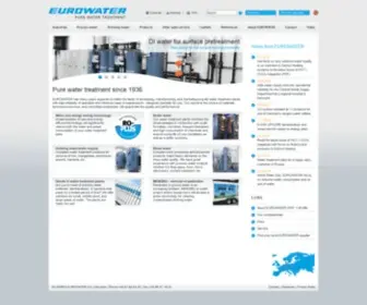 Eurowater.com(Pure water treatment by EUROWATER) Screenshot