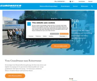 Eurowater.de(Reine Wasseraufbereitung durch EUROWATER) Screenshot