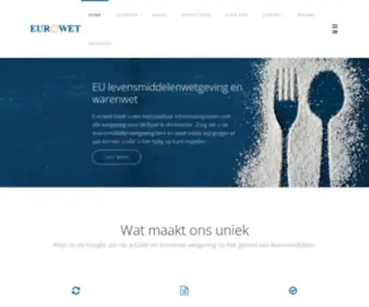 Eurowet.nl(Informatie en advies EU wetgeving en Warenwet) Screenshot