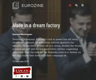 Eurozine.com(Eurozine's leading cultural magazines at your fingertips) Screenshot
