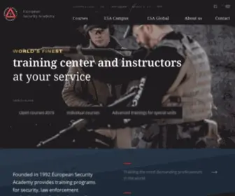 Euseca.com(European Security Academy) Screenshot