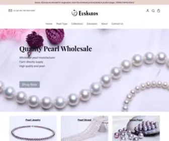 Eusharon.com(Wholesale Freshwater Pearl Jewelry) Screenshot