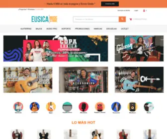 Eusica.mx(Tienda especializada en Guitarras) Screenshot