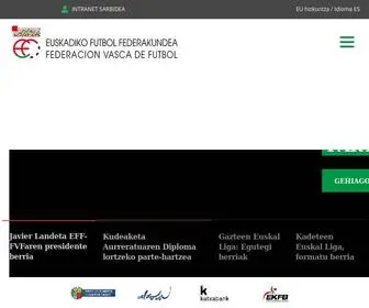Euskadifutbol.eus(Euskadiko Futbol Federakundea) Screenshot
