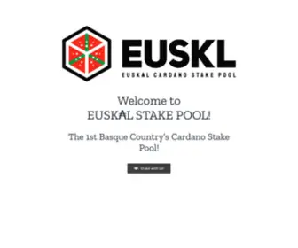 Euskalstakepool.win(Euskal Stake Pool) Screenshot