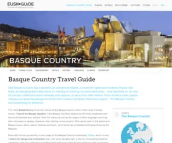 Euskoguide.com(Basque Country Travel Guide) Screenshot
