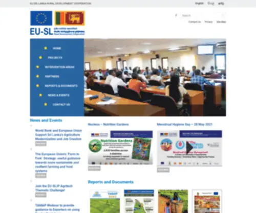 Eusl-Ruraldevelopment.org(EU Sri Lanka Rural Development Cooperation) Screenshot