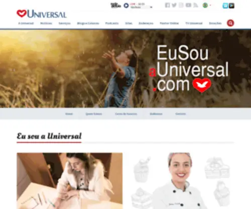 Eusouauniversal.com(Portal Oficial da Igreja Universal do Reino de Deus) Screenshot