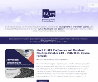 Euspr.org(European Society for Prevention Research) Screenshot