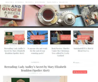 Eustaciatan.com(A life in books and tea) Screenshot