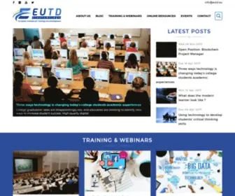 Eutd.eu(European Institute for Training and Development) Screenshot