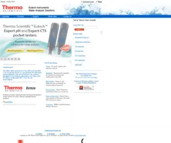 Eutechinst.com(World Leader in Water Quality Instruments) Screenshot