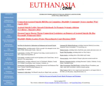 Euthanasia.com(Euthanasia suicide mercy) Screenshot