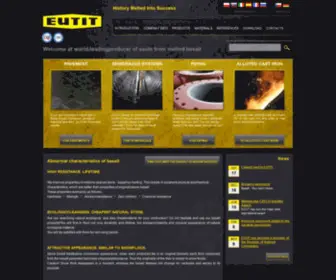 Eutit.com(Tiles, drains and pipes of basalt) Screenshot