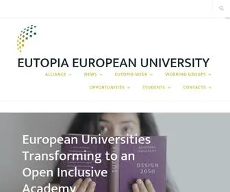 Eutopia-University.eu(On the media Do you want to know better what) Screenshot