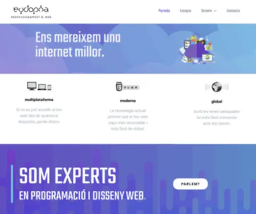 Eutopia.cat(Programació i disseny web a Sant Carles de la Ràpita (Tarragona)) Screenshot