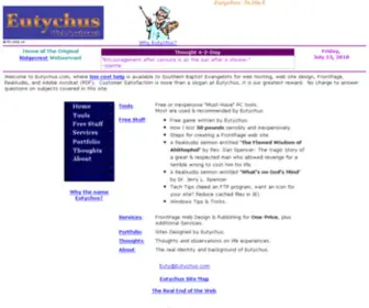 Eutychus.com(Web design) Screenshot