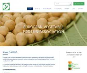 Euvepro.eu(European Vegetable Protein Association) Screenshot