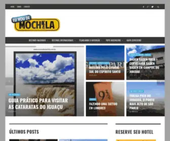 Euvoudemochila.com.br(Eu Vou de Mochila) Screenshot