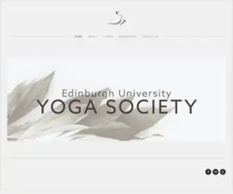 Euyogasoc.com(Edinburgh University Yoga Society) Screenshot