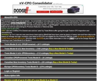 EV-Cpo.com Screenshot
