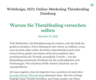 EV-Duisburg.de(Webdesign, SEO, Online-Marketing Thetahealing Duisburg) Screenshot