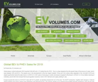 EV-Volumes.com(Hybrids) Screenshot
