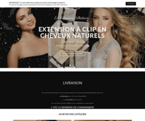 Eva-Extensions.com(Extensions cheveux à clip) Screenshot