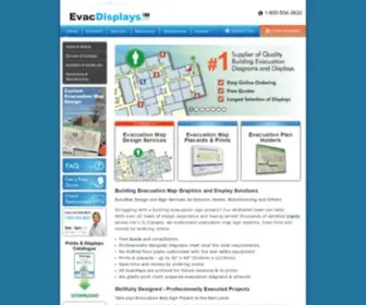 EvaCDisplays.com(Building evacuation maps) Screenshot