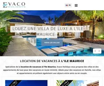 Evacoholidays.com(Location de vacances) Screenshot