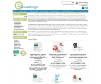 Evacuumbags.com(Vacuum Bags for Hoover & Bissell) Screenshot