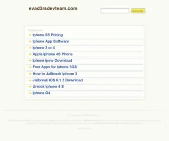 Evad3Rsdevteam.com(evad3rsdevteam) Screenshot