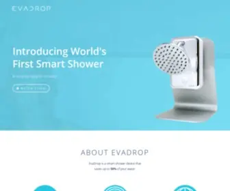 Evadrop.com(World's First Smart Shower) Screenshot