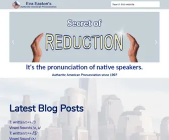 Evaeaston.com(Eva Easton’s American English Pronunciation) Screenshot