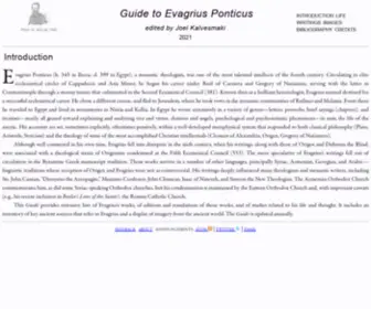 Evagriusponticus.net(Guide to Evagrius Ponticus) Screenshot