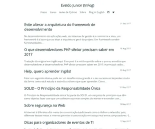 Evaldojunior.com.br(Evaldojunior) Screenshot