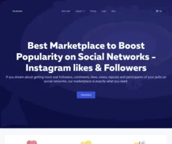 Evalikes.com(Buy Instagram Likes and Followers) Screenshot