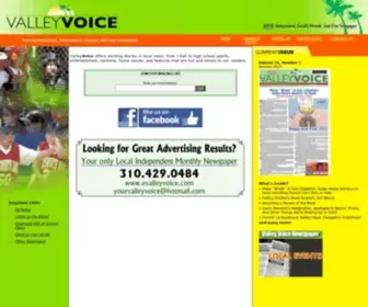 Evalleyvoice.com(Valley Voice Newspaper) Screenshot