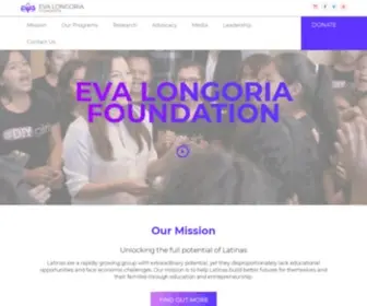 Evalongoriafoundation.org(Eva Longoria Foundation) Screenshot