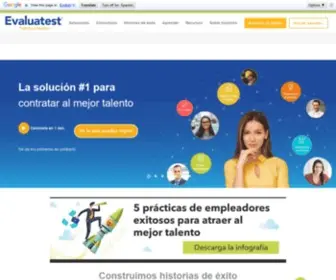 Evaluatest.com(Evaluatest IA solución de atracción y selección de talento) Screenshot