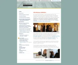 Evaluativethinking.org(Effectiveness Initiatives in Evaluative Thinking) Screenshot