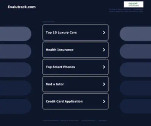 Evalutrack.com(Evalutrack) Screenshot