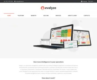 Evalyze.com(Evalyze is an operations management platform) Screenshot