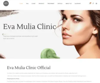 Evamuliaclinic.com(Klinik Eva Mulia Official by dra.med Eva Muliaty) Screenshot