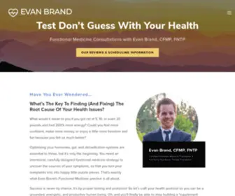Evanbrand.com(Evan Brand Functional Medicine) Screenshot