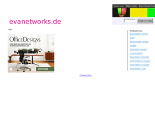 Evanetworks.de(Eva Networks) Screenshot