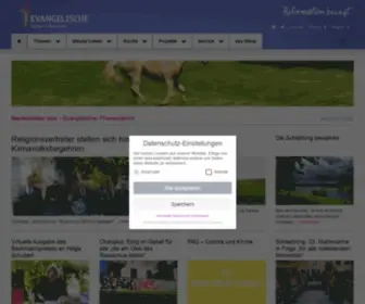 Evang.at(Offizielle Website der Evangelischen Kirche A.B. und A.u.H.B. in Österreich) Screenshot